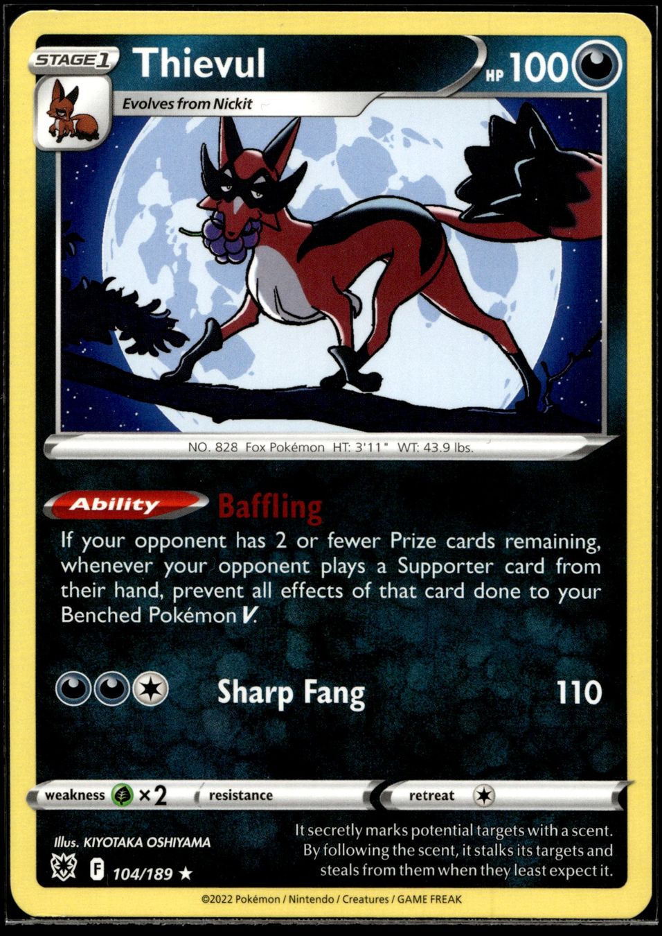 Pokémon Carte collezionabili: Thievul (ASR EN 104/189) – Usato da Affoltern am Albis venduto da Chiesa_5