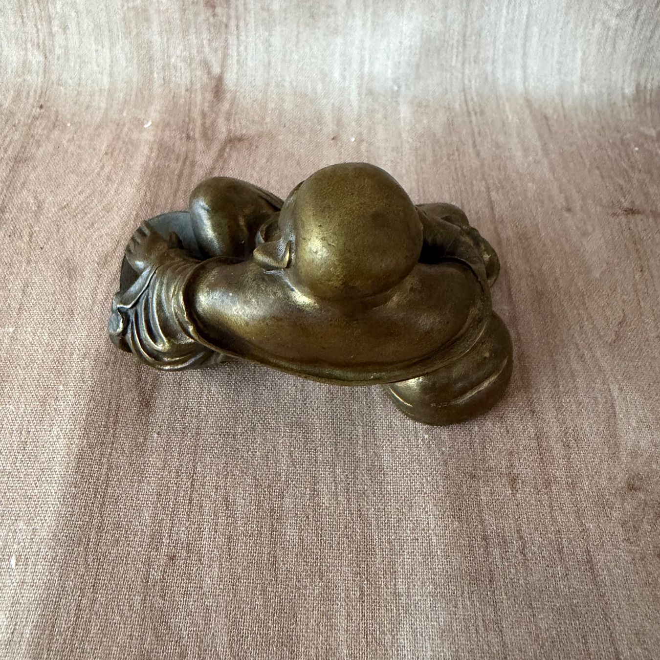 Statuette: Lachender Buddha aus Messing – Usato da Baar venduto da Schreibseele 1