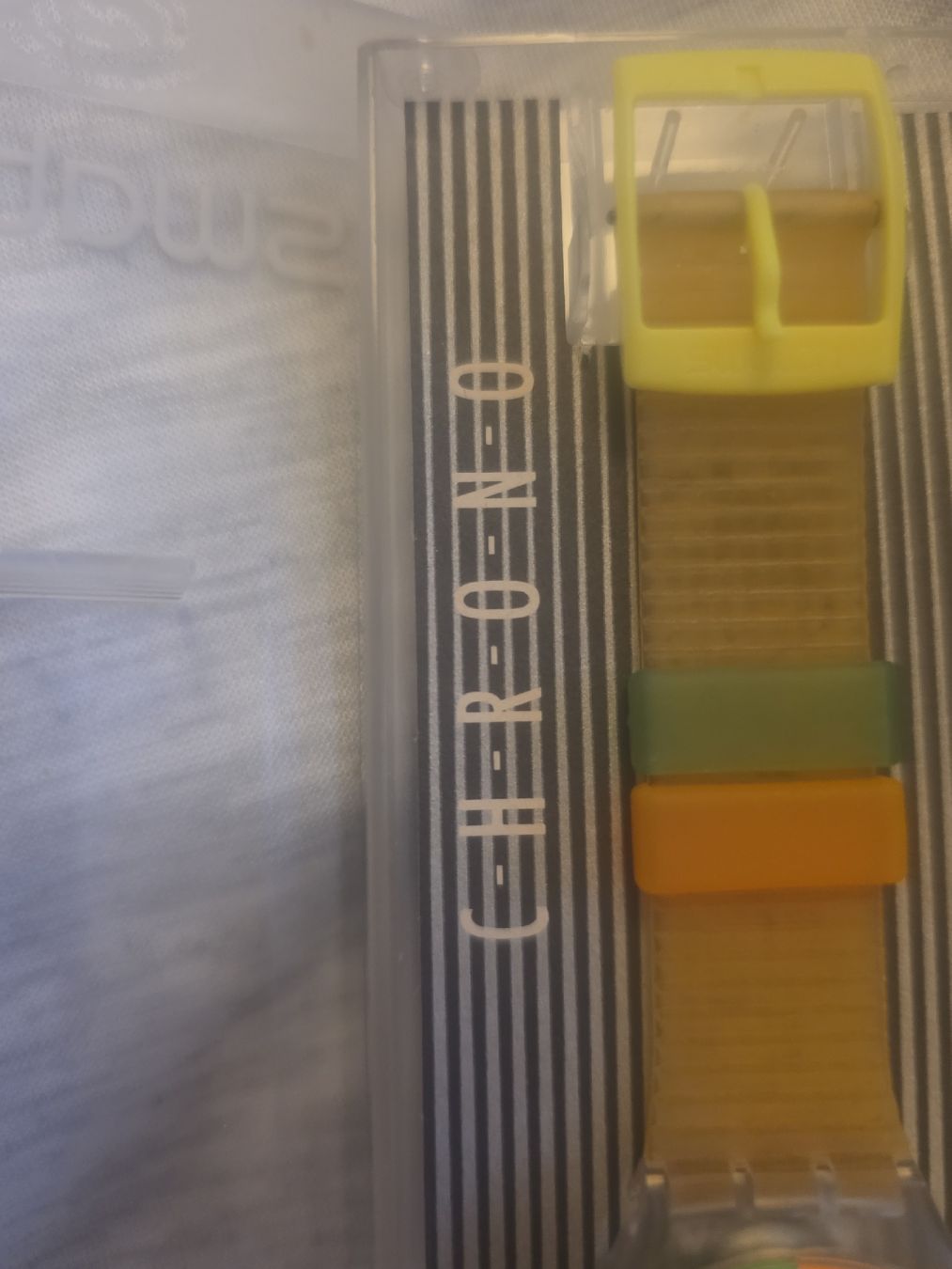 Swatch Orologi: Originalverpackte Swatch-Chrono Uhr 1993 – Nuovo e nell'imballaggio originale da Bern venduto da T.Rochow 2