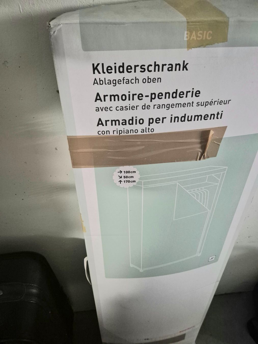 Micasa Schränke: verschenke Stoff-Kleiderschrank – Gebraucht aus Widnau von mandreasAT