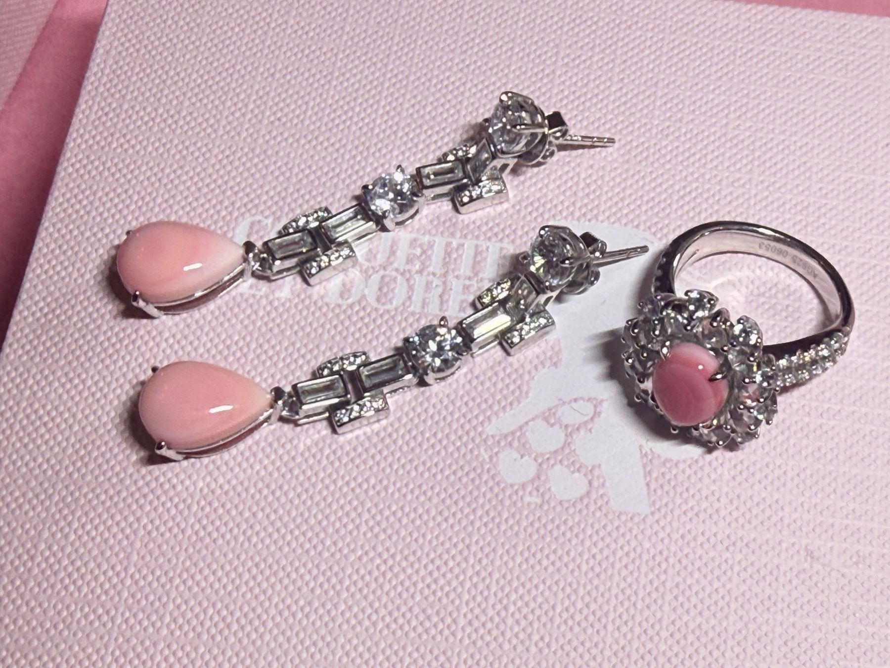 Sonstiger Schmuck: Lot de bijoux en corail rose. Rare – Neu und originalverpackt aus St-Maurice von Sandrinette123 2