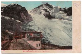 Jungfraubahn, Station Eigergletscher, datiert 1903