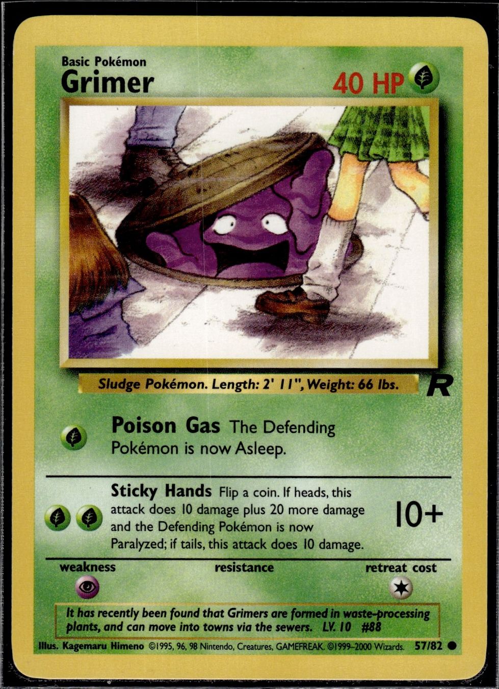 Pokémon Carte collezionabili: Grimer Team Rocket 57/82 Pokemon EN – Usato da Zürich venduto da pokemon_cards