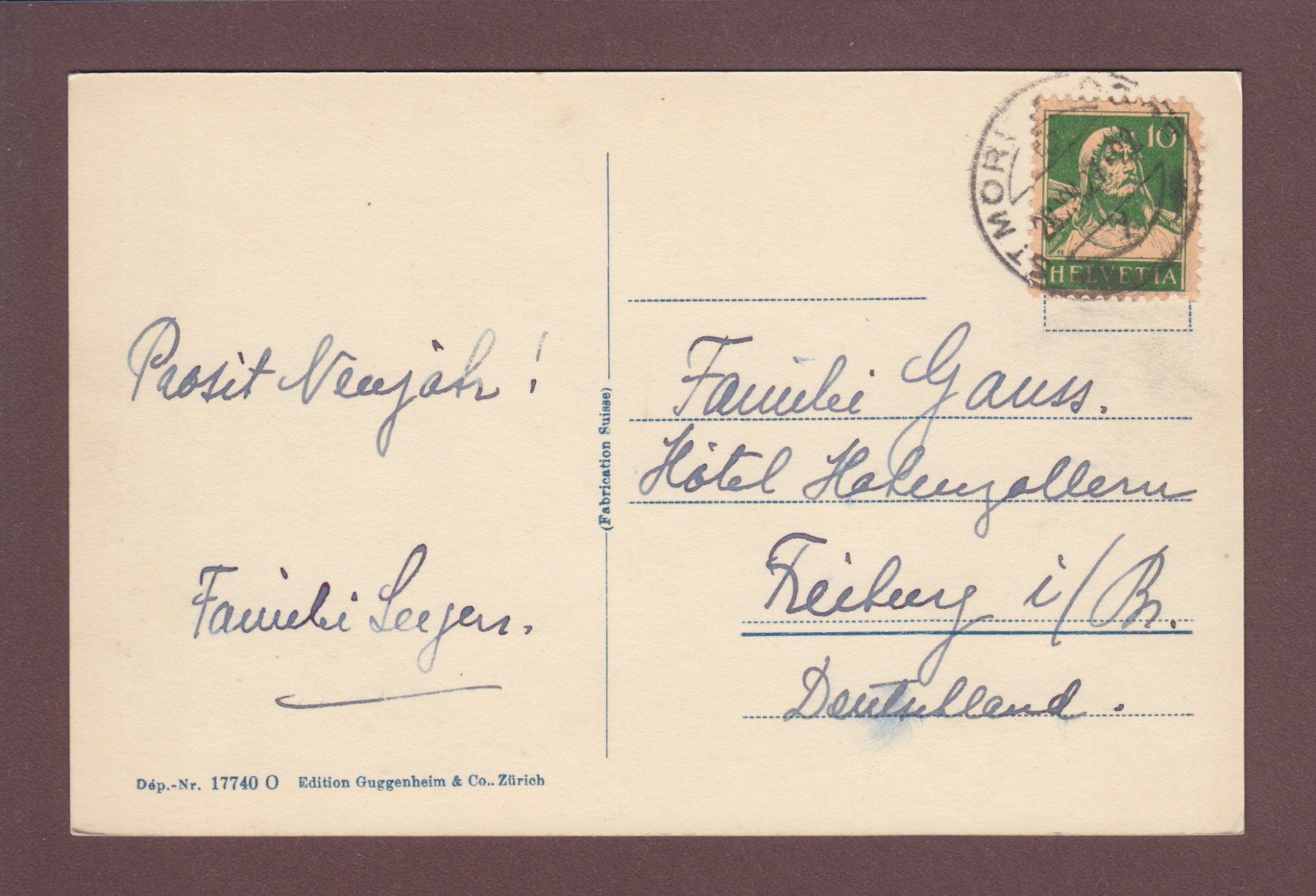 Cartoline postali: ST. MORITZ - Meierei unter Schnee - 1927 – Usato da Pully venduto da nicecards 1