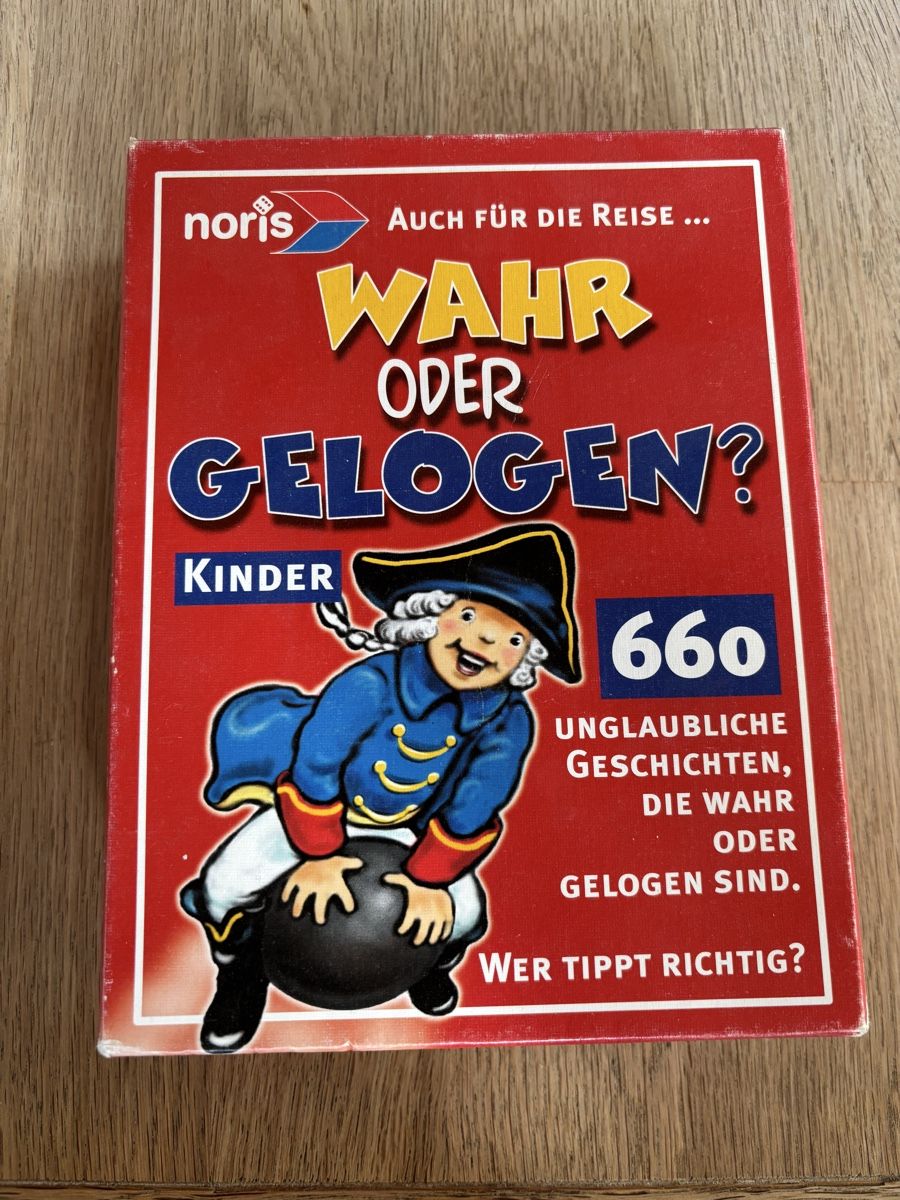 Giochi: Noris "Wahr oder Gelogen?" Kinder Quiz Spiel – Usato da Gebenstorf venduto da pas_9p6b