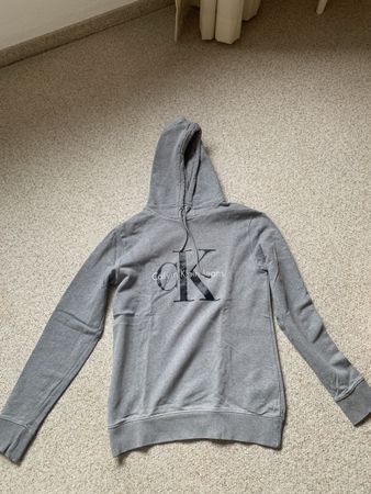 Original Calvin Klein Jeans Kapuzenpullover Grau Gr. M