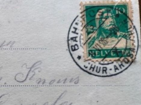 Cartoline postali: Ansichtskarte Arosa s/w 1928 – Usato da Wildhaus venduto da Hukwildhaus 2