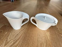 Zuckerdose und Rahmkännchen  Villeroy & Boch New Wave