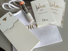 Diorset: Parfumproben/Spielkarten/Lippenpflege & Couvert
