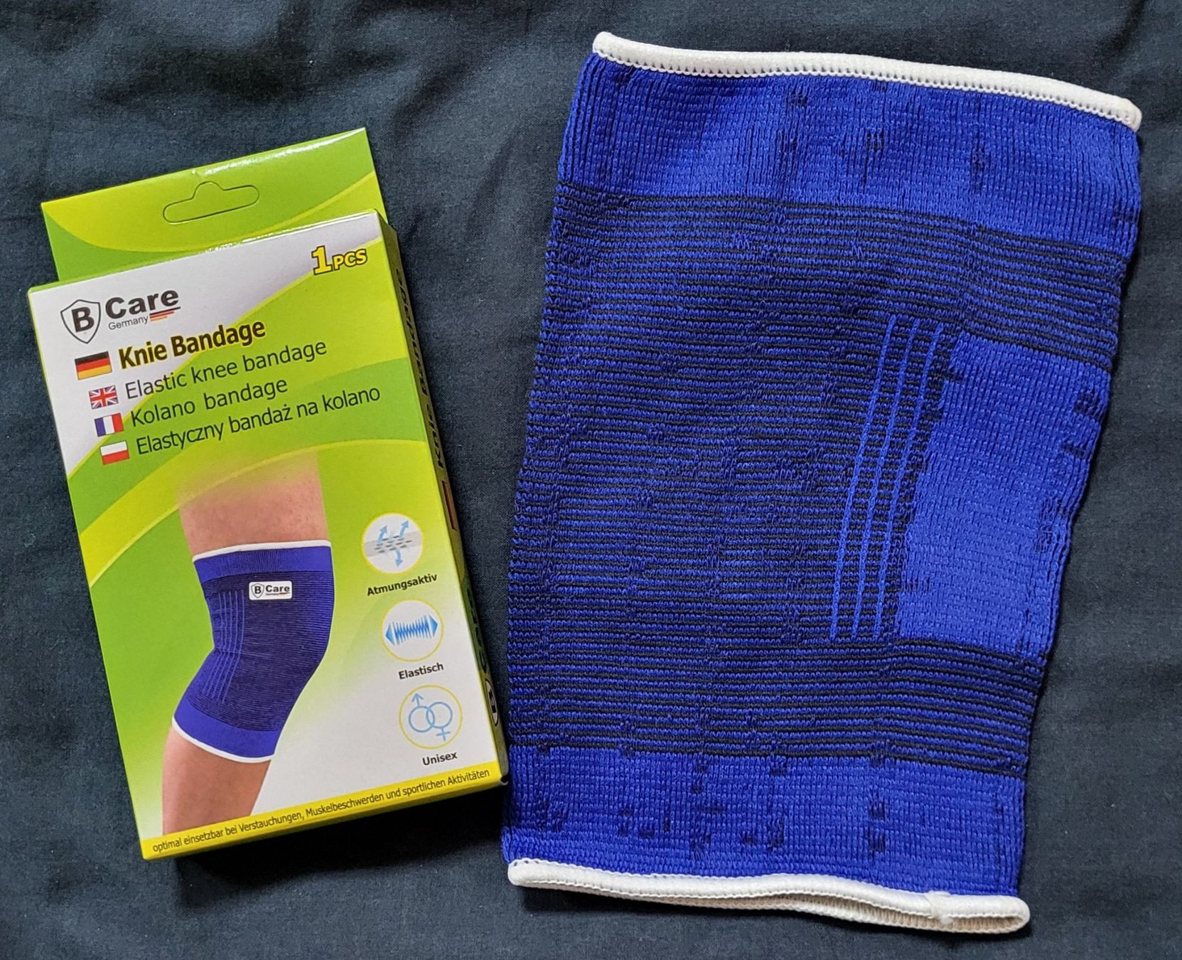 Medizinische Geräte: 1 Kniebandage, neu, universal grösse Unisex – Neu und originalverpackt aus figino von ame_frv2
