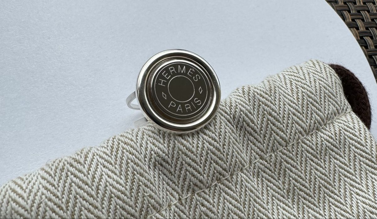 Hermès Anelli: Bague Clou de Selle Hermès acier - argent massif – Nuovo (secondo la descrizione) da Neuchatel venduto da mar_9blm 1