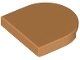 Lego Medium Nougat Tile, Round 2 x 2 Half Circle 10 Stück