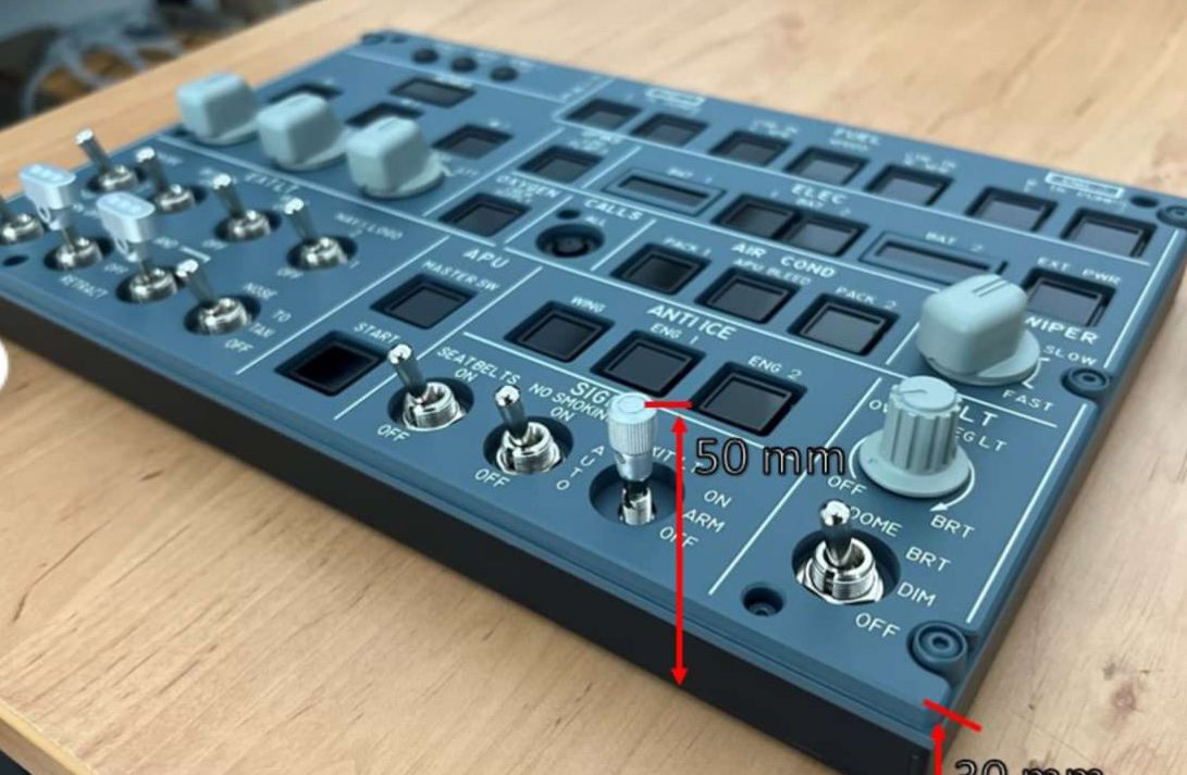 Laufwerke & Adapter: Javasimulator mini overhead panel a320 flugsim homecockpit – Gebraucht aus Kaltbrunn von  1