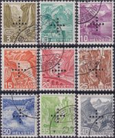 1935-37, Bundesverwaltung, Nr.19z-27z gestempelt, Kat: 285.-