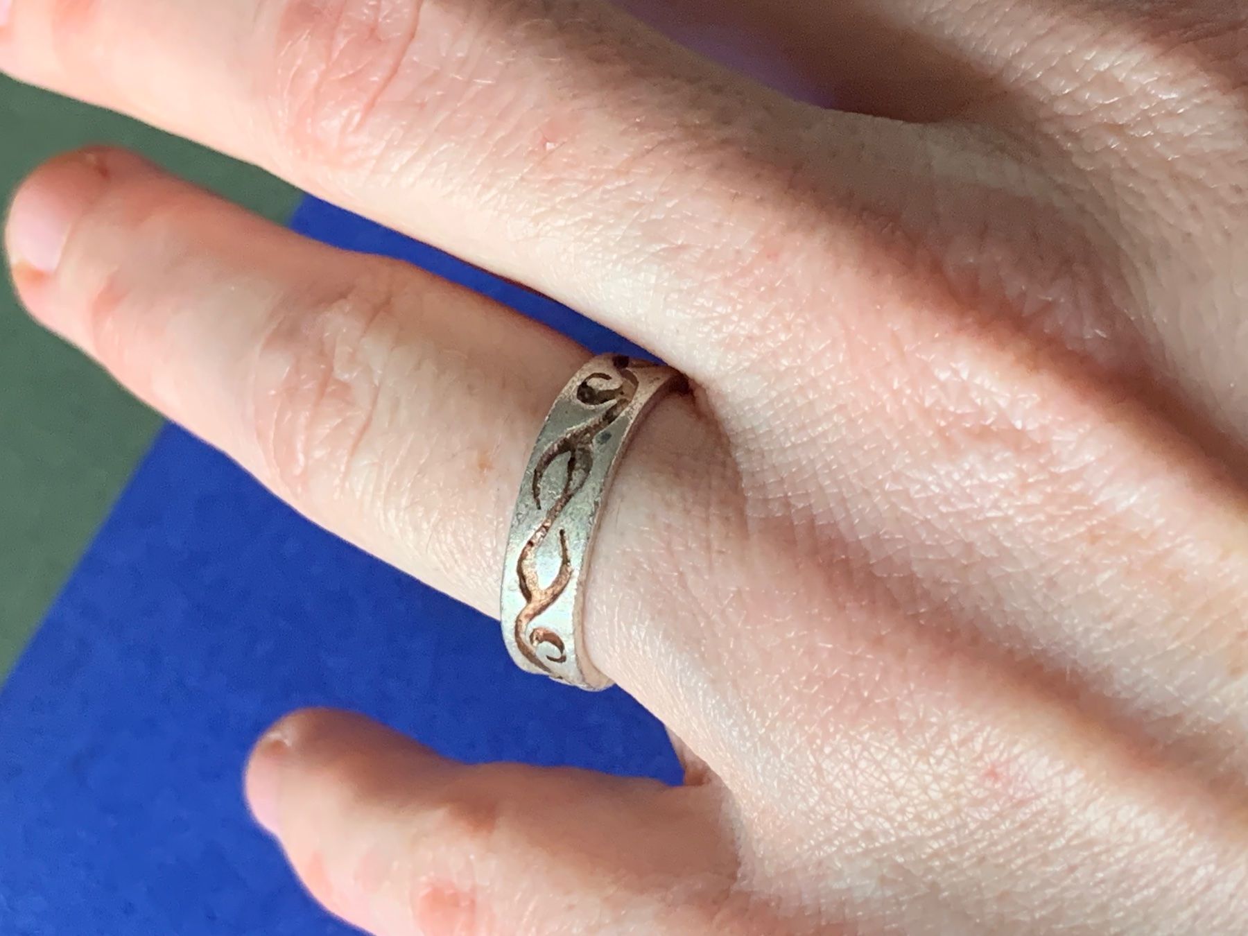 Ringe: Silberring Trible matt (56) – Gebraucht aus Dittingen von Bellevista 5