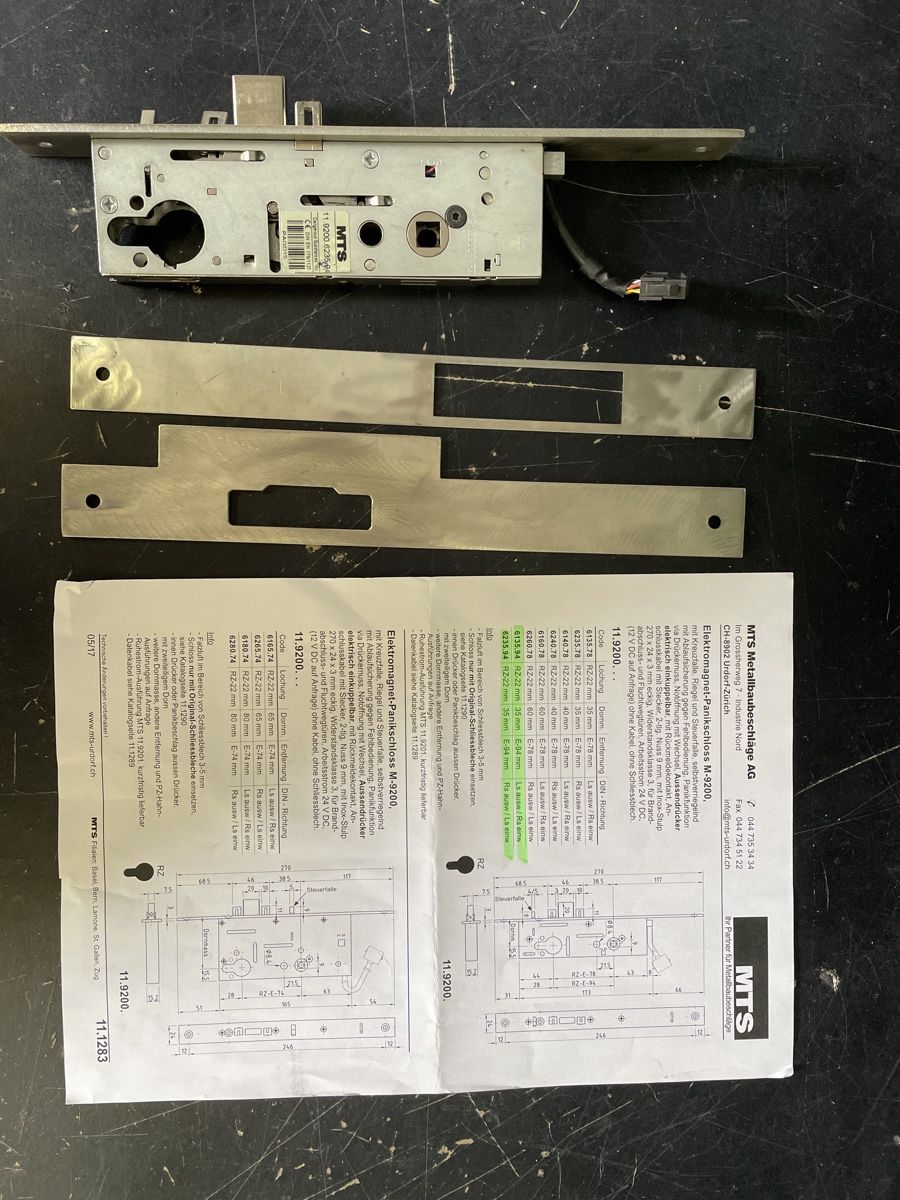 Schlösser: MTS 6135.94 oder 62135.94/ Elektromagnet Panikschloss – Gebraucht aus Dagmersellen von INEICHEN-MULTIMEDIA