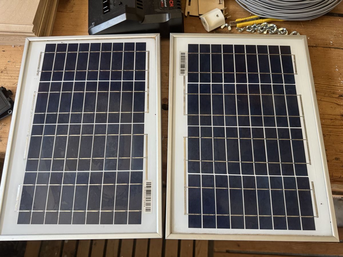Dispositivi a energia solare: 2 Stk. Phaesun Solarmodule 10W – Usato da Langendorf venduto da oli_swg5
