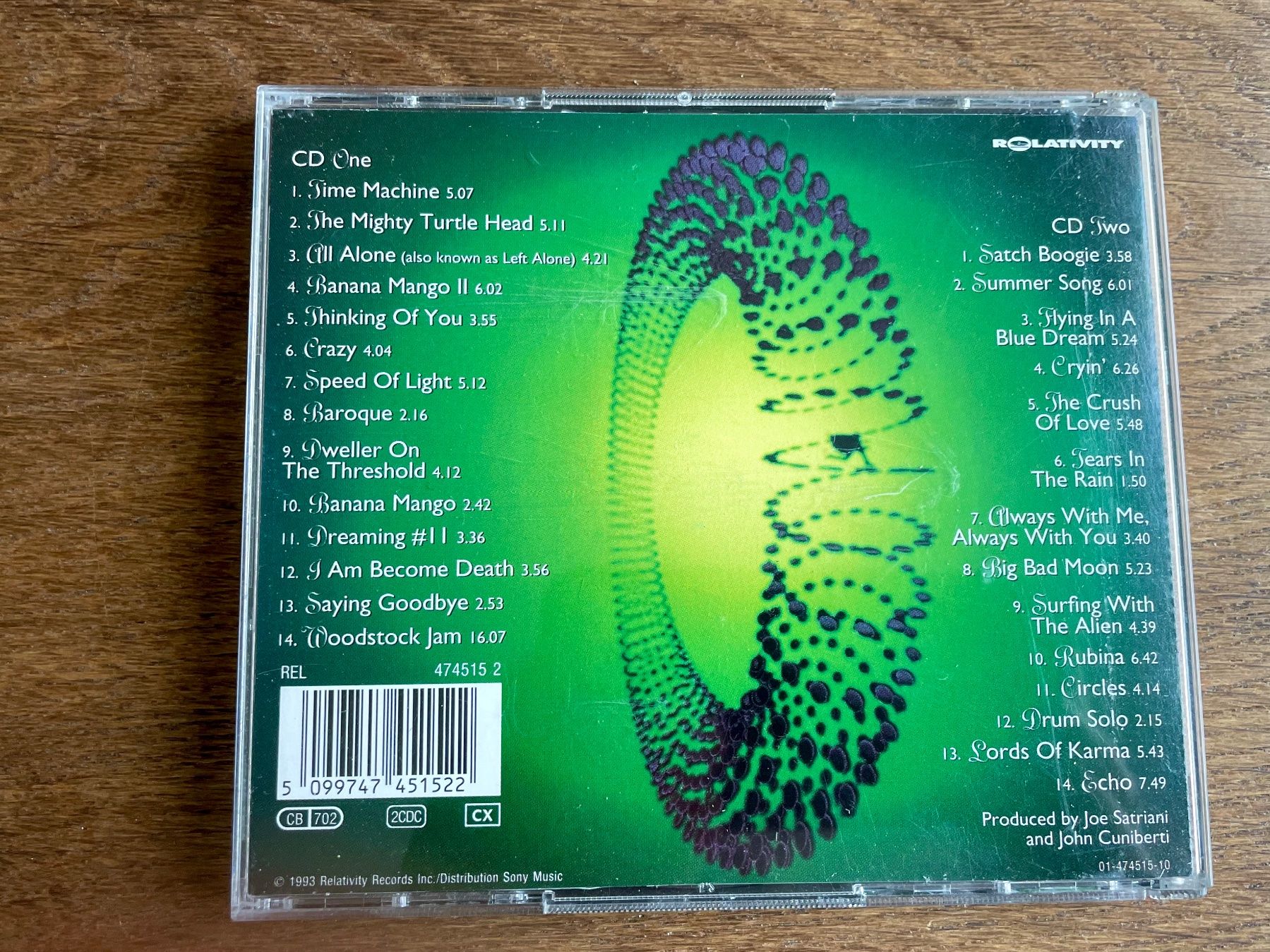 CD: Joe Satriani - Time Machine - 2 CD's – Usato da Pontresina venduto da il-bain 1