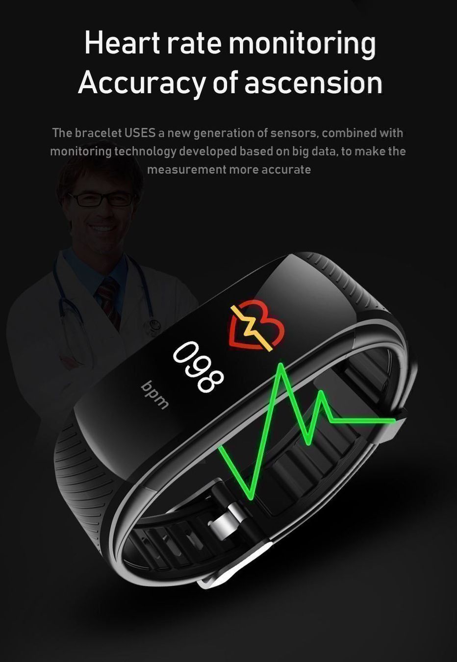Smartwatch: SMARTBAND - FITNESSTRACKER - BLUETOOTH - FITNESS BAND – Neu und originalverpackt aus Kriens von swissgadget 6