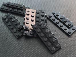 Lego 6x Platten modifiziert (87609) schwarz