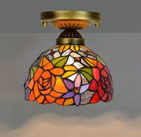 Plafonnier en vitrail – Mosaïque Style  Antique Europe