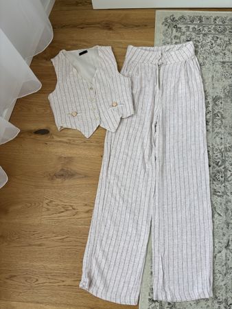 NEW - Set Top & Pants in Linen Style NP: 79.-