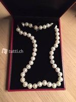Perlenkette/Collier Süsswasserzuchtperle