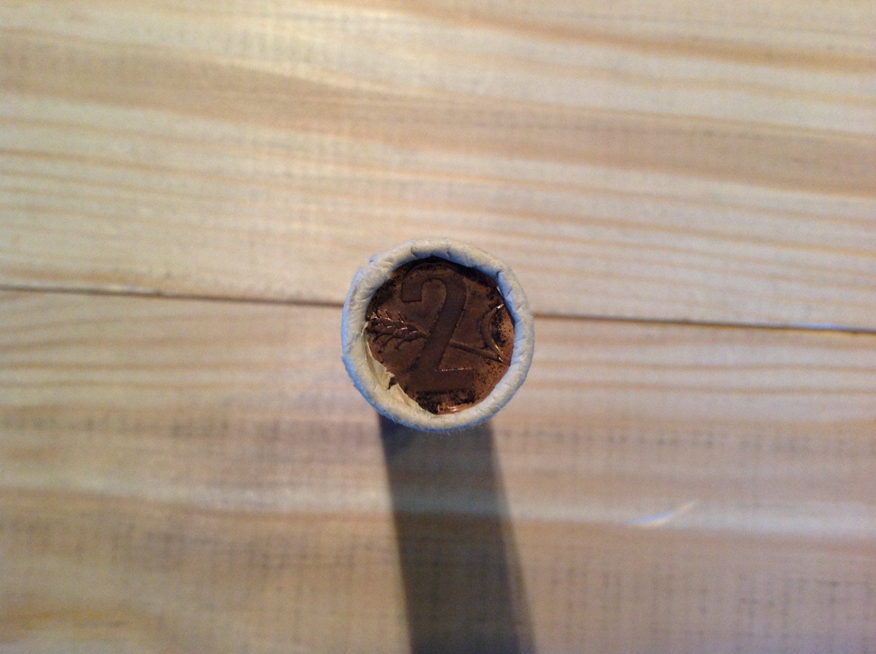 Tutti le monete: 2 Rappen 1968 - Originalrolle  - 2 centime 1968 – Nuovo e nell'imballaggio originale da Vuiteboeuf venduto da broticaire 1