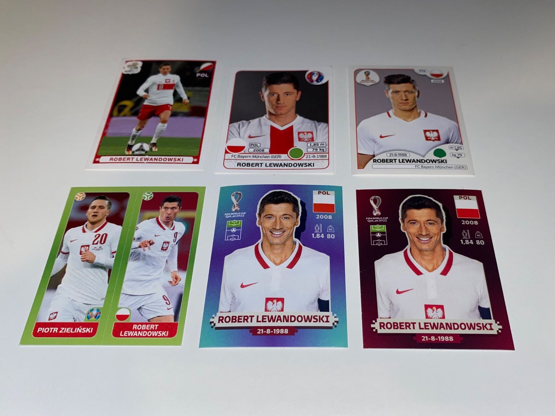 Panini Sammelbilder & Trading cards: 6 Panini Bilder Lewandowski WM & EM – Gebraucht aus Hergiswil LU von FcMalkov