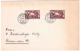 Schloss Laupen mit Stempel Laupen, B2