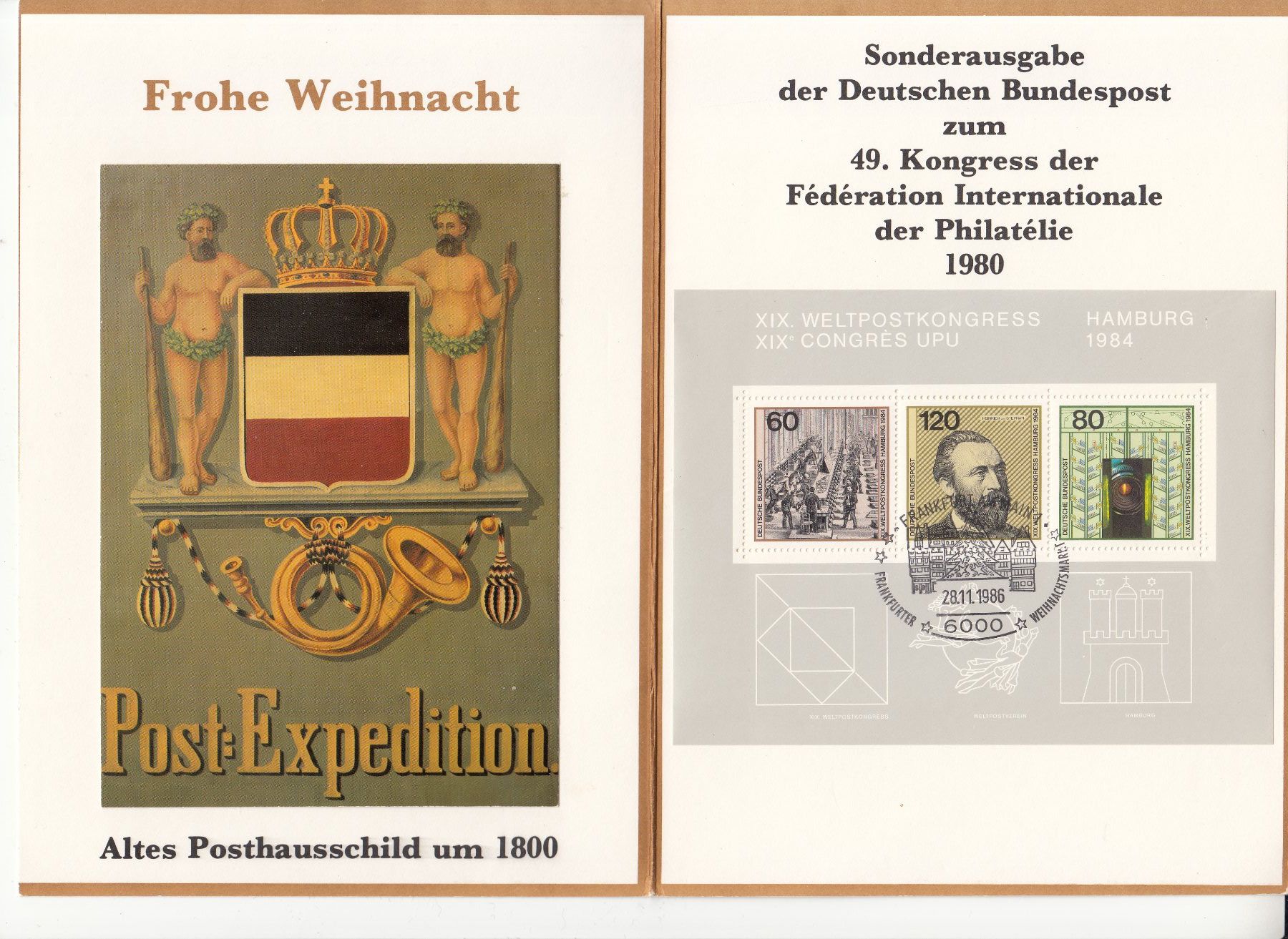 Alle Briefmarken: BRD Mi Block 18 1984 auf Folder – Gebraucht aus Bürglen TG von StampGraf