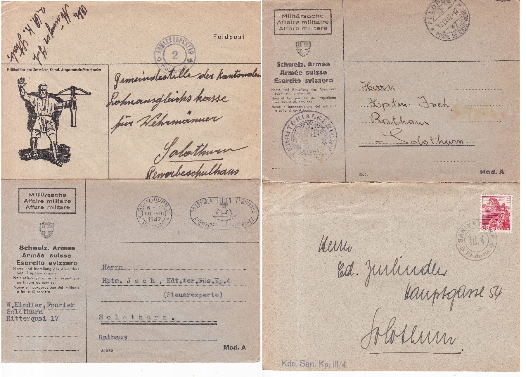 Tutti i francobolli: 40 Stk. Alte CH Briefe, Belege – Usato da Münchwilen AG venduto da Nesar 6