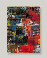 Urban Energy – Abstraktes Farbspiel in Rot, Blau und Schwarz