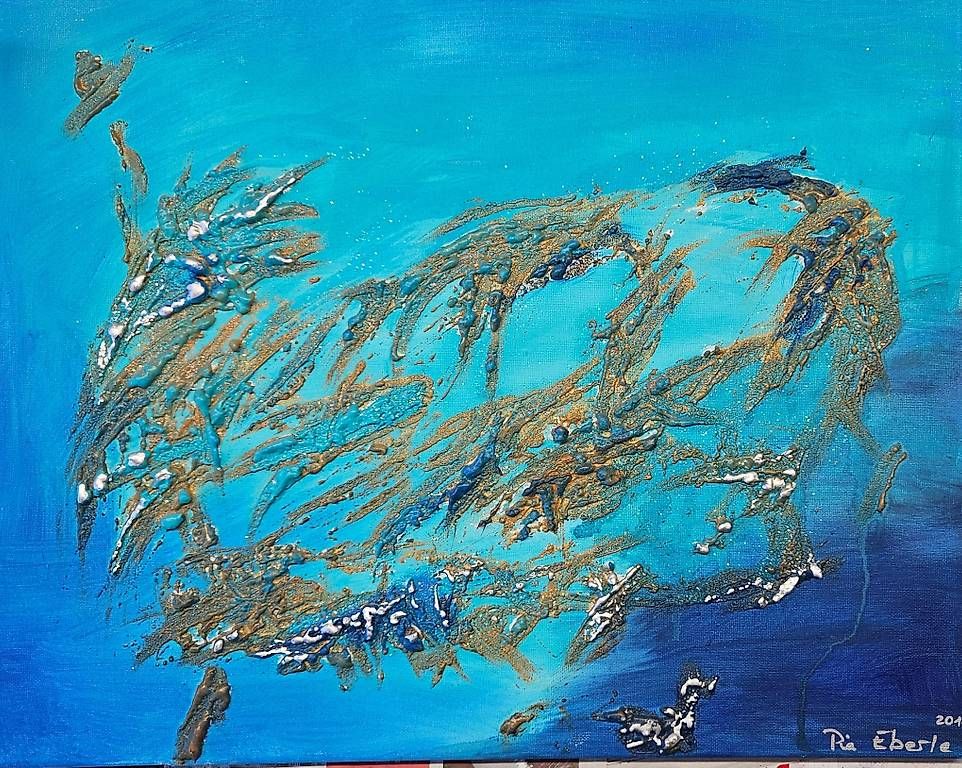 Dipinti: Acryl Blue 50x40cm – Usato da Aesch BL venduto da Ipnf 1
