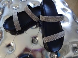 Neu Pantoletten mit Strass Gr.40