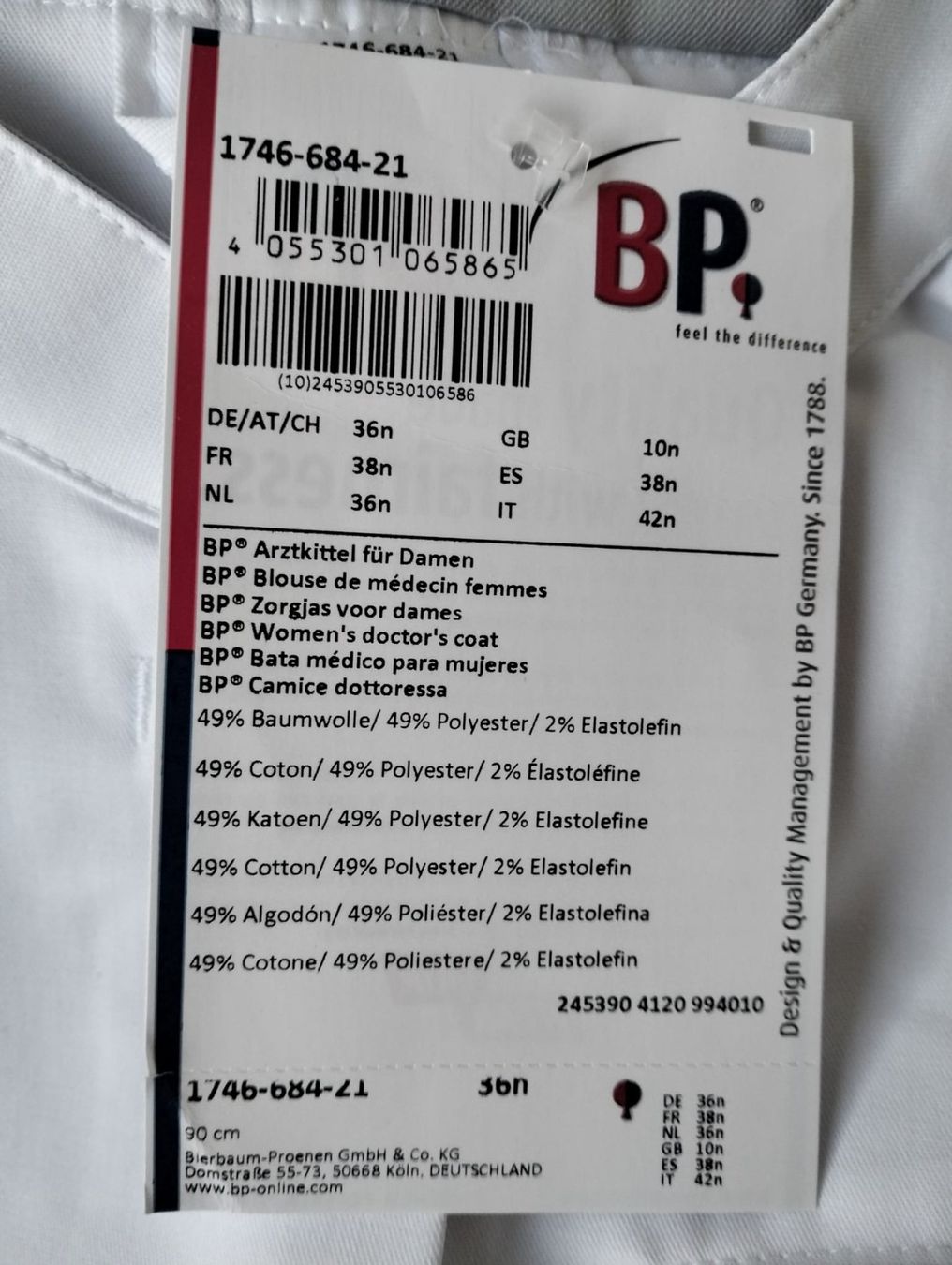 Giacche: BP Damen Arztkittel, Grösse 36n – Nuovo e nell'imballaggio originale da Uerkheim venduto da Kaufoption 7