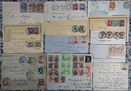 Konvolut BELGIEN ab 1890 verschied Belege interessant ab 1.-
