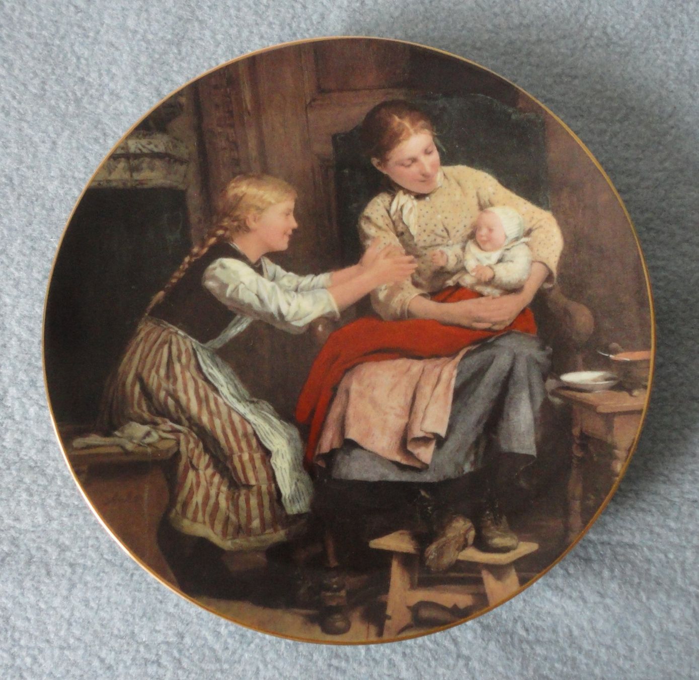 Piatti: Albert Anker Langenthal Sammlerteller "Das erste Lächeln" – Nuovo (secondo la descrizione) da zürich venduto da parts5060