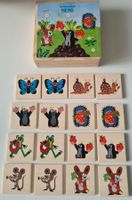 Der kleine Maulwurf MEMORY 16 Holzplättchen 4.5 x4.5 cm, Neu