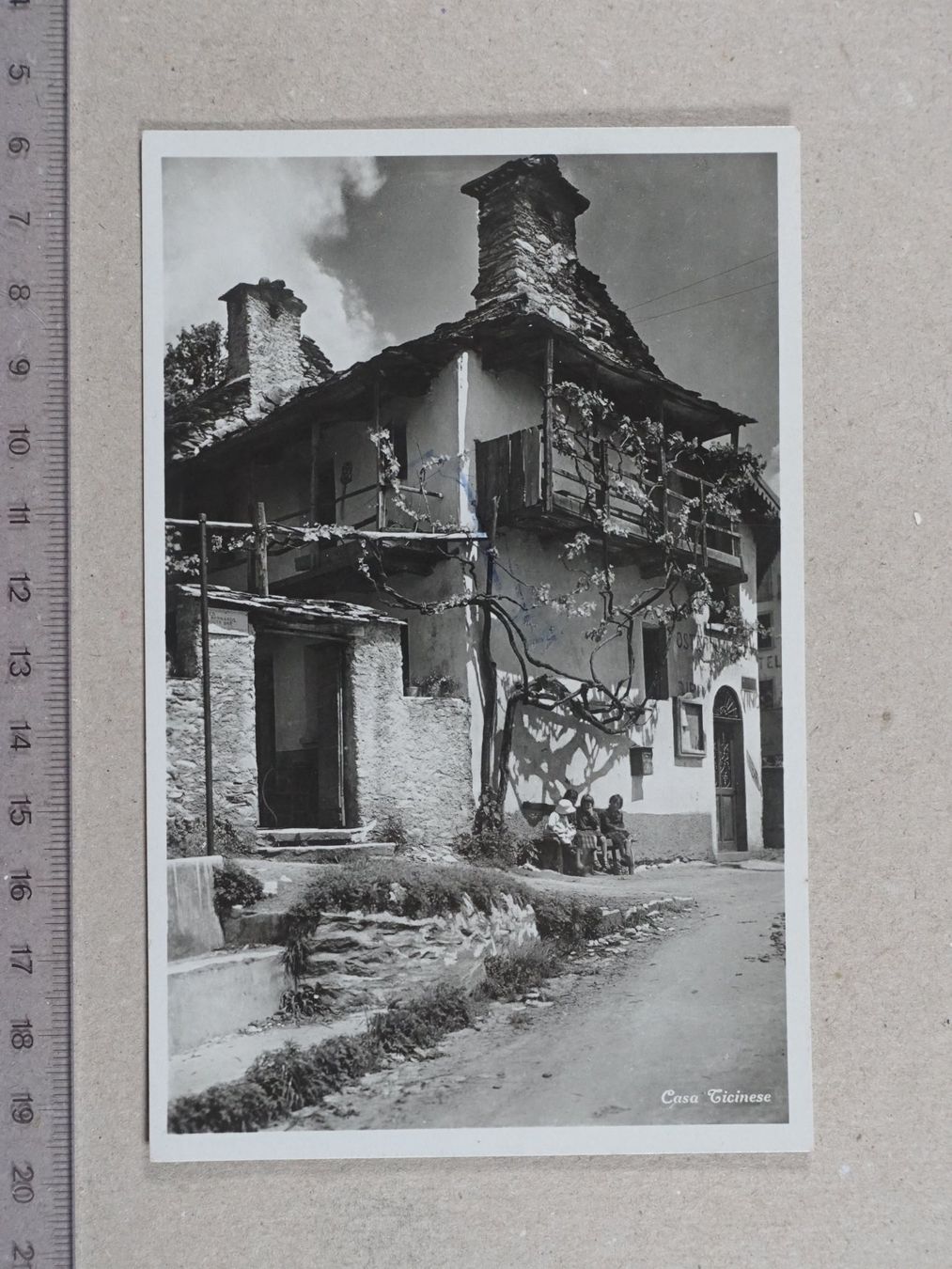 Ansichtskarten: Casa Ticinesi, 1937 – Gebraucht aus Lenzburg von fh1