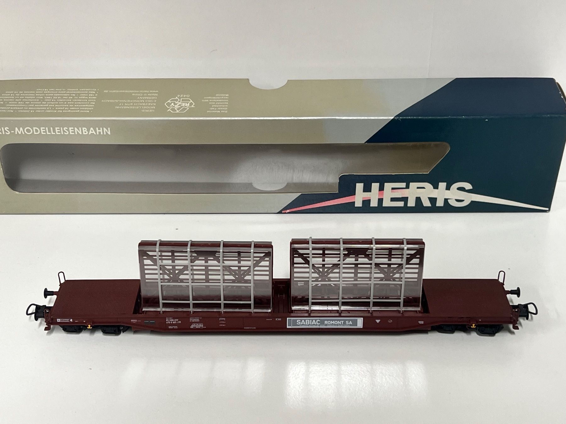 Modelleisenbahnen: Heris H0 Glastransportwagen SBB DC – Gebraucht aus Neuenhof von ludovicco