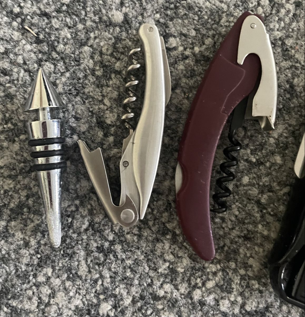 Apribottiglie & Tappi per chiusura: Wein Accessoires Set Korkenzieher Flaschenverschluss – Nuovo (secondo la descrizione) da Au ZH venduto da Jaggy4 1