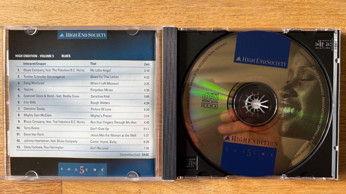 CD: Various - High Endition Vol. 5 Blues / CD - 1. D-Press. 2001 – Usato da Gais venduto da soundcave57 2