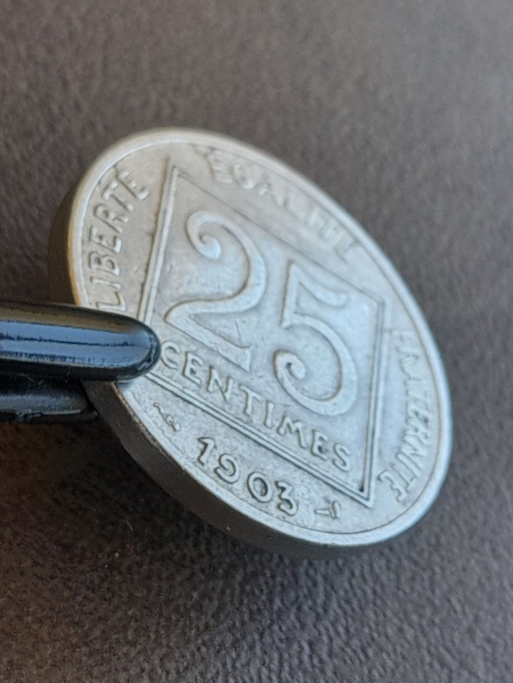 Alle Münzen: 25 Centimes 1903 Frankreich  – Gebraucht aus Basel von Basel_20 2