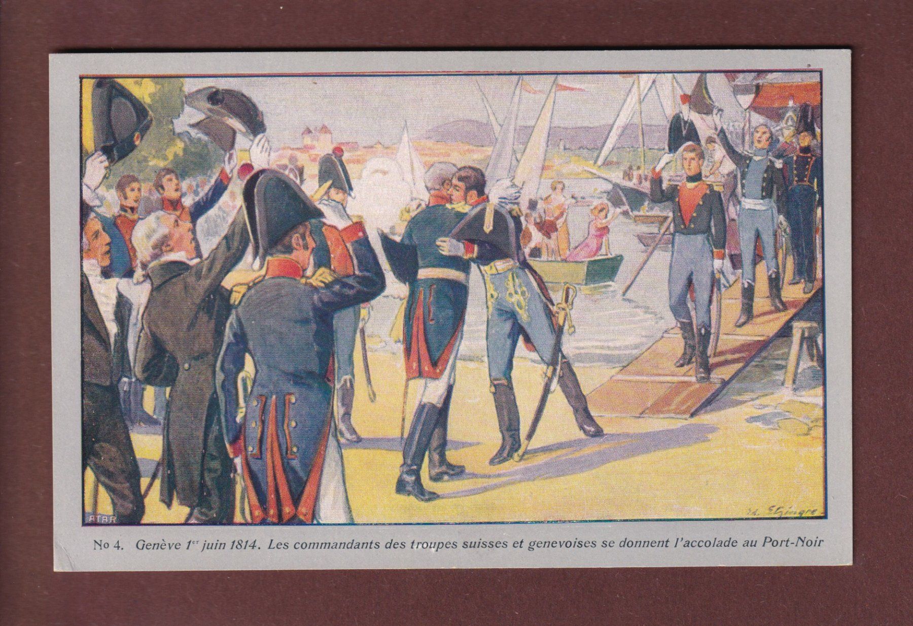 Ansichtskarten: GENEVE - Centenaire 1914 – Gebraucht aus Pully von nicecards