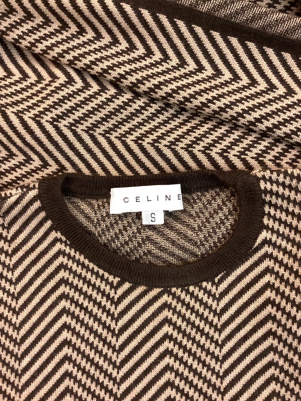 Celine Maglioni & Felpe: Céline eleganter Pullover mit passendem Schal Grösse S – Usato da Samedan venduto da sylvierosa 2