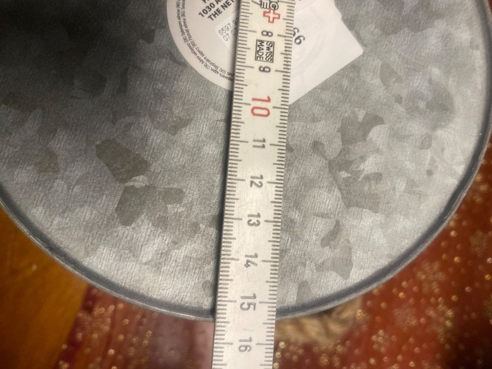 NEU Topf Übertopf Deko Blumentopf Blech Metall-652 5