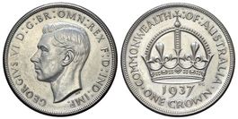 Australien Silber Crown 1937 (003)