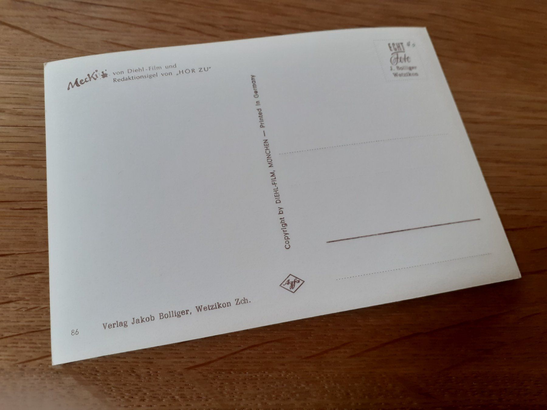 Ansichtskarten: MECKI - MAULWURF - DA BIN ICH ! – Gebraucht aus Winterthur von Ornyx7 1