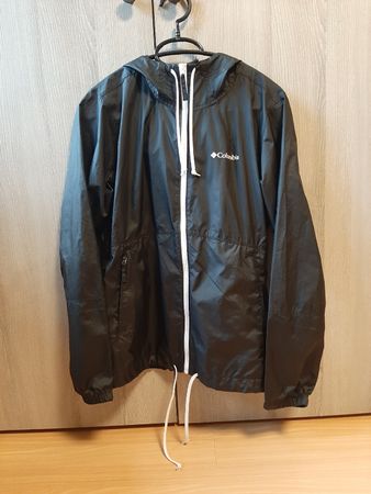 Columbia dünne Regenjacke Gr. XS Schwarz